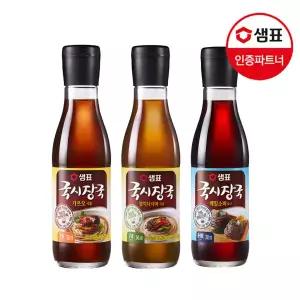 [샘표]국시장국 3종 3개 골라담기/ 멸치다시마/가쓰오/메밀소바