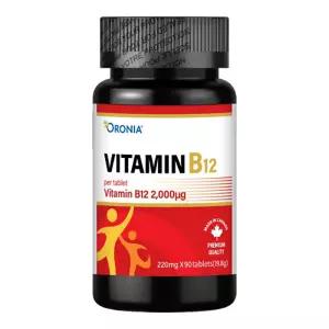 오로니아 비타민 B12 220mg x 90정 단일제 고함량 2000mcg 영양제 3개월분