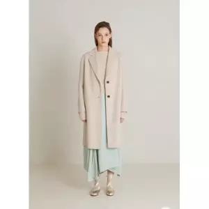 [롯데백화점]나이스클랍 투버튼 핸드메이드 코트 (N244XWCA46)