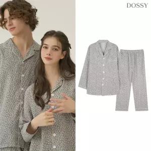 실크핏 제인 긴팔 커플 잠옷 세트