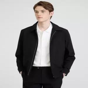 닥스 남성 25SS [OLMETEX] 블랙 경량 셔츠형 패딩 점퍼 DMJU5AN14BK