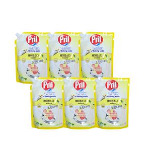 프릴 시크릿 오브 베이킹소다 주방세제 퓨어레몬 리필 1L x6개