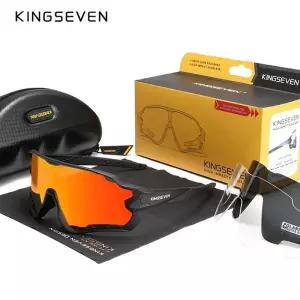 자전거 선글라스 고글 스포츠 KINGSEVEN 사이클링 남자 여자 UV400 편광 된 MTB 산악 태양 안경 Photochrom