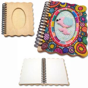 (쏘잇) 책 만들기 나무 표지 북아트/스크랩북 동화책 꾸미기 재료 수업 반재품 공예 종이책 어린이 미술 유아 초등 방과후 돌봄 수업