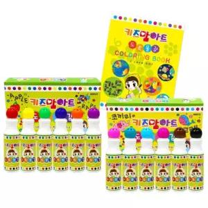 동그라미 톡톡도트화가 세트 - 라온/도트/마카/어린이/물감/핑거/페인트/미술/버블/페인팅/교육용/그림용