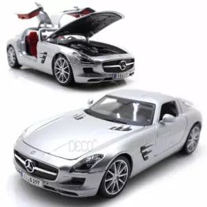 마이스토 1:18 벤츠 SLS AMG 실버 미니카 다이캐스트 피규어