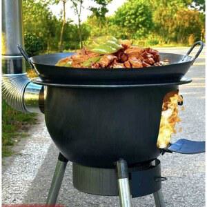 타밈스토어 가마솥 화덕 화로대 원형 화로 2화로 35CM 드럼통 900MM 연탄 이동식