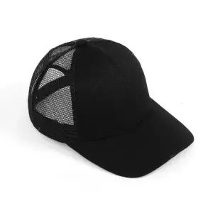 쿨 메쉬 캡모자 블랙 데일리런닝 여름 망사 아웃도어 (WFHN7CL)