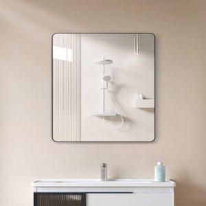 자가 접착 벽걸이 욕실 거울 부착 화장실 조명 전신 면도 DIY 벽거울 아크릴 편리한 설치