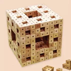 초등수학 맹거 스펀지 원목자석 큐브블럭(400p) 상상력 공간능력