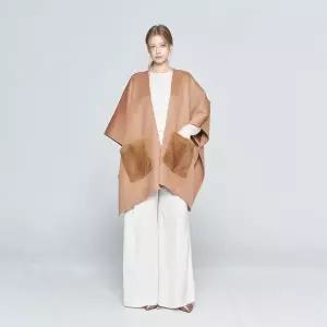 [사바티에](강남점)밍크 포켓 울 케이프 (P15070SS)