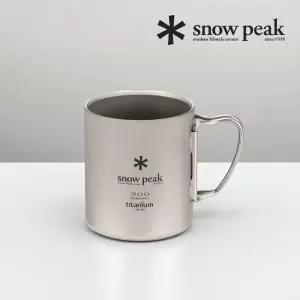 일본 스노우피크 MG-152 캠핑 티탄 더블 머그 컵 300ml