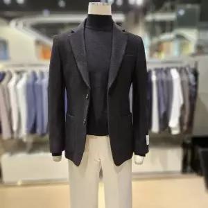 [레노마](하남점)renoma F/W 이태리 DUEMILAGORI 순모 캐쥬얼 짜임 블랙자켓 RPDMBJ51A