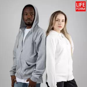 라이프폼 국산 면 코마사 무지티 긴팔 후드집업 후드티