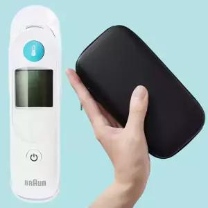 브라운 귀체온계 IRT6030+보관파우치 어린이 아기 고막 체온측정기 (필터포함)