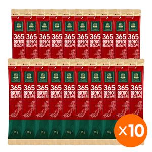 고려홍삼중앙회 365 올데이홍삼스틱 20포, 10개(총 200포)