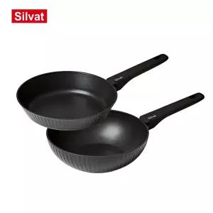 실바트 벨리나 IH 단조 프라이팬 2종 세트(24팬+24웍)
