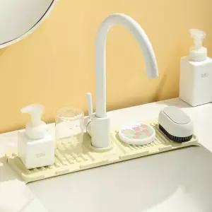 워터가드 배수 주방 수도꼭지 수전 물고임 물때 방지 실리콘 패드 물받이