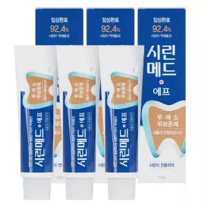 부광약품 시린메드 에프 치약 125g 3개 시린이케어 무불소 무색소 잇몸 약국 치약