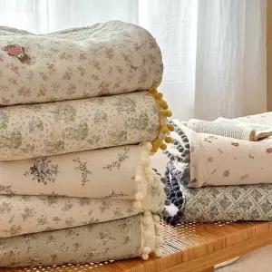 포근한 거즈앤퍼 블랭킷 데일리 감성 거즈이불 소파 차박 캠핑 담요