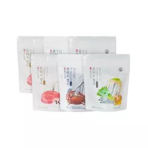 올바른가 요리의정수 국물 조미료 분말육수 혼합 6팩(해물2/멸치2/한우2)