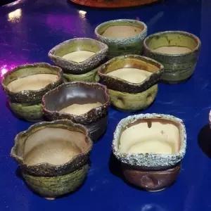 (1호 8-9cm)(랜덤발송) 미니 다육이 화분/인테리어/도자기/베란다/분재/텃밭/토기/분갈이/다육/빈티지/거실