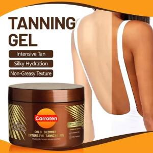 Carroten 인텐시브 태닝 젤 골든 쉬머 - 선리스 로션 내추럴 글로우 뷰티 다크닝
