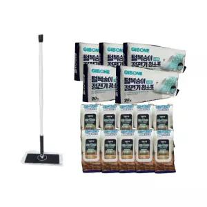 기본에 바로톡청소밀대세트 밀대걸래1개, 물걸레청소포 30매10팩, 정전기청소포20매 5팩