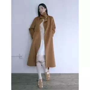 [ZOOC](대전신세계)(25년 겨울) 캐시미어 블렌디드 롱코트 넥 비죠워머 Z254MSG155