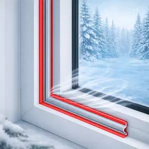 현관문 창문 샷시 겨울외풍 벌레 소음 틈새 완벽차단 3M테이프 문풍지