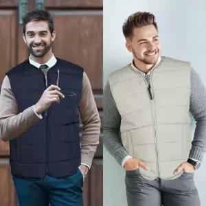 [아웃도어스/웰스프링]웰스프링 델리노 패딩조끼 V넥 다운베스트 정장이너