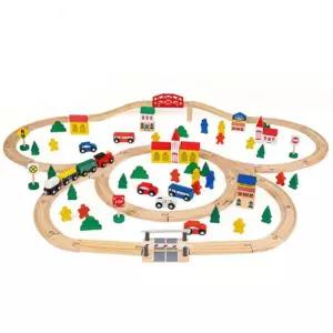 상상력발달 원목 기차길장난감 놀이풀세트 유치원 완구 어린이집 유아