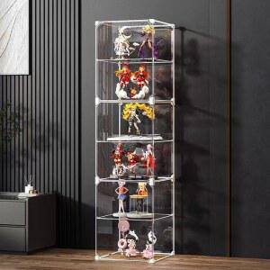피규어 진열장 보관함 케이스 전시장 장식장 6단 1열 릴 단20-40cm