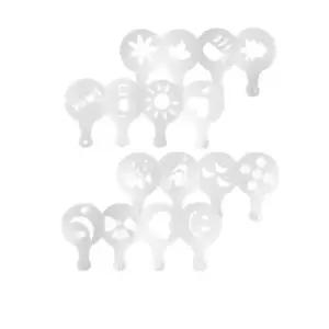 라떼 아트 도안틀 카페 카푸치노 데코레이션 파우더 템플릿 (WFJ6DOT)