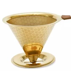 I51 스텐 커피 드리퍼 골드 드립퍼 핸드드립 핸드드립