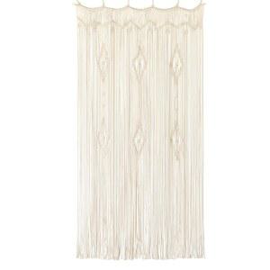 Macram 커튼 긴 면 창 패널 보호 침실용 웨딩 배경 방 칸막이 현관 옷장 아파트 35