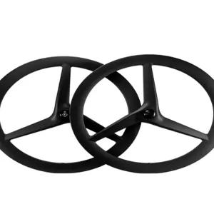 자전거 카본 삼발이 휠 로드 픽시 휠셋 디스크 세트 사선형 앞바퀴형