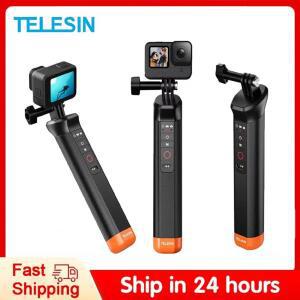 TELESIN 부력 바 방수 셀카봉 고프로 히어로 9 10 12 핸드 스트랩 무선 리모컨
