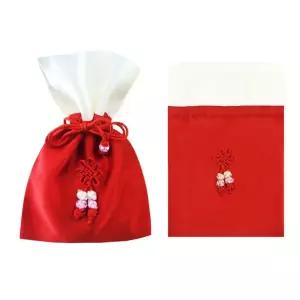 복주머니 한복 용돈 주머니 빨강 복주머니 선물포장 예쁜포장지 구디백