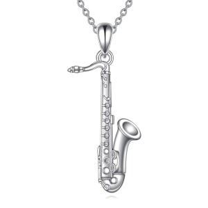 여성 남성을 위한 YFN 악기 목걸이 스털링 실버 음악 펜던트 주얼리 선물