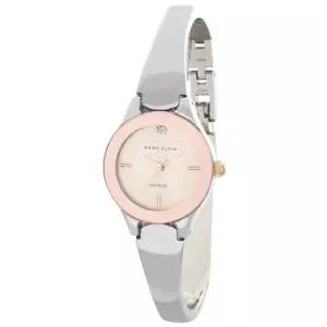 Anne Klein 여성 핑크 다이얼 and Bezel 메탈 B앵글 손목 시계 [세금포함] [정품] AK/1225 손목시계 명품시