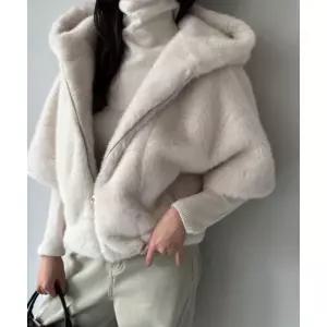 [하프클럽/제이0]밍크 후드 퍼 조끼 베스트