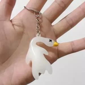 (Type 자외선 uv 감지 오리 키링)bookaz 자외선 uv 감지 오리 키링 미니 인형 열쇠 가방 고리 키홀더