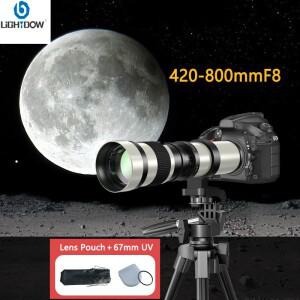 [호환품]Lightdow 망원 줌 렌즈 F8.3-16 수동 초점 캐논 호환 니콘 소니호환 펜탁스 올림푸스 카메라용 67m