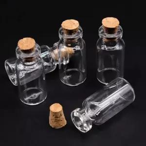 미니 유리병 용기 샘플병 마개 코르크 밀폐 바이알병