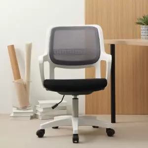 바이탈버브 C001 화이트바디 발포방석 메쉬 사무용의자