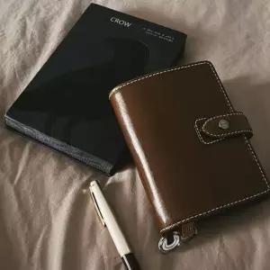 클래식 미니 5공 다이어리 포카바인더 콜렉트북 반지갑 휴대용 다크브라운 1권