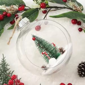 Jdt 스노우 투명 장식볼 15cm 지팡이트리악세사리 액세서리 소품 트리볼 크리스마스