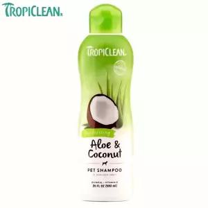 트로피크린 알로에 코코넛 샴푸 592ml 애완견 자연 성분 피부 건강 트리트먼트 애견