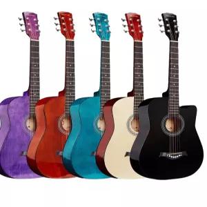 기타 초보자 입문용 선물 키타 학생 컬러 블랙 세트 어쿠스틱